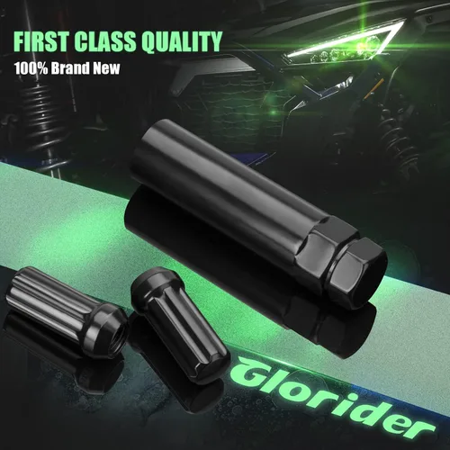 Vista 6 de Llave de tuercas de 7 estrías Glorider con adaptador de gran tamaño para llave con 21mm y 22mm hexagonales Reemplazo 14x1.5 14x2 9/16 cerradura