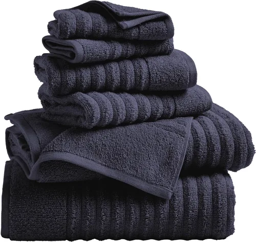 Vista 11 de Great Bay Home Juego de 6 toallas de mano – Toallas 100% algodón – Toallas absorbentes y de secado rápido para el baño (Duna)