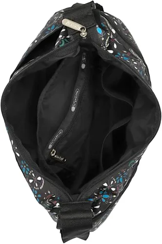 Vista 5 de LeSportsac Cloistered Jewels - Bolso bandolera grande estilo 3710color E469, azulejos de arte de mosaico diseñados en coloridos motivos de cresta