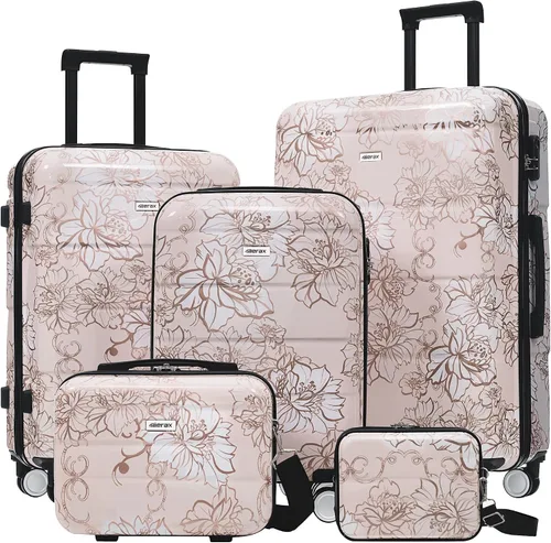 Vista 25 de Merax Equipaje Sets 2 piezas Hardshell 20&28 IN Maleta Set con bolsa de lona