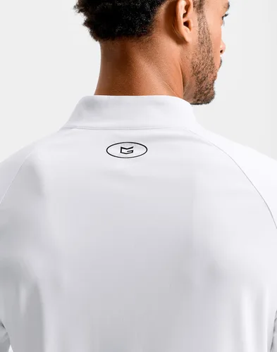 Vista 5 de G Gradual Camisetas deportivas de manga larga con cremallera de un cuarto Blanco