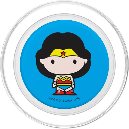Vista 2 de Wonder Woman Cute Chibi Character PopSockets MagSafe PopGrip para iPhone