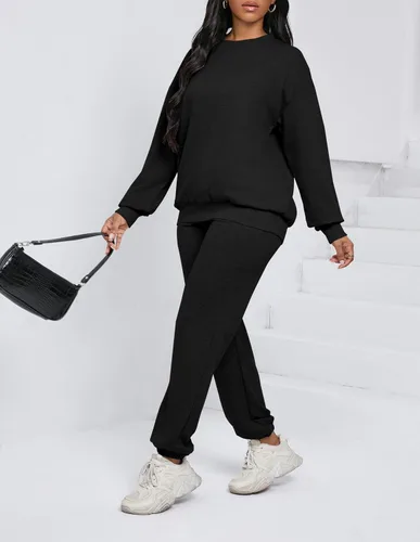 Vista 3 de Nimsruc Two Piece Outfits For Women Sweatsuits Sets Casual Long Sleeve Pullover Pocket Jogging Suits Matching Clothing