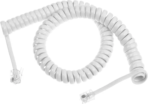 Vista 8 de RJ11 4P4C - Cable modular para teléfono, receptor, cable de bobina (7 pies, negro)