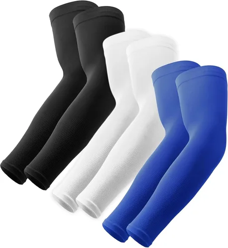 Vista 18 de OutdoorEssentials Mangas de brazo con protección solar UV, manga de compresión para brazos, mangas de brazo UV para hombres, mujeres, mangas