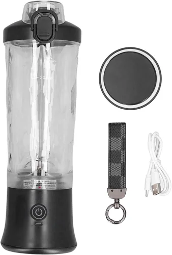 Vista 6 de 150W 20.3 fl oz 18000RPM USB recargable Juicer Cup Mezclador de jugo de fruta eléctrico personal con cuchillas de acero inoxidable, portátil