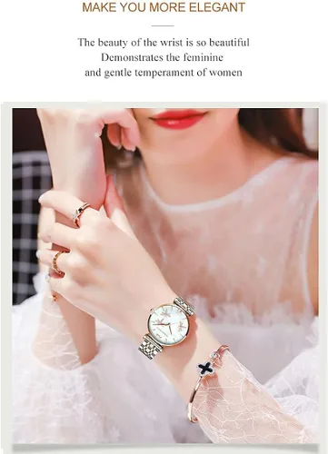 Vista 7 de Hannah Martin - Reloj de libélula para mujer vestido de lujo de cuarzo para mujer caja de embalaje de regalo para mujer