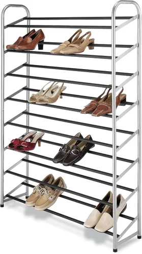 Vista 13 de Whitmor - Zapatero de malla de acero, 3 niveles, color gris plomizo