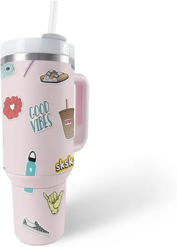 Vista 15 de MightySkins Skin - Vaso de vinilo compatible con Stanley The Quencher H2.0 FlowState de 40 onzas, Typhoon, protectora, duradera y única, fácil
