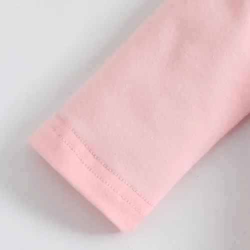 Vista 6 de Yoxindax Trajes de bebé recién nacido, traje de conejo, mameluco lindo con gorro para niñas (0-3 meses), Rosado