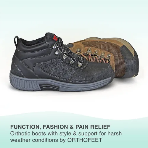 Vista 6 de Botas ortopédicas innovadoras para mujer, ideales para fascitis plantar, alivio del dolor de pies y talones. Pantuflas de soporte de arco, refuerzo