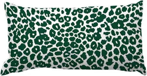 Vista 9 de Funda de almohada con estampado de leopardo negro, funda de almohada de piel de animal de 12 x 16 pulgadas, almohada decorativa para el hogar