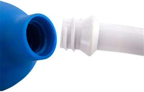 Vista 3 de AnHua 1 unids Anal/Vaginal Enema Bulbo Ducha Colónica Irrigación Rectal Jeringa Limpiador (Bule)