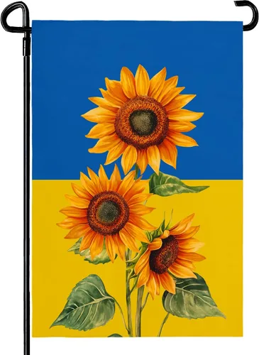 Vista 14 de Bandera de jardín floral de verano (bandera de jardín de águila del 4 de julio)