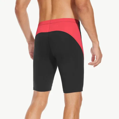 Vista 10 de Traje de baño deportivo competitivo para hombre, traje de entrenamiento de resistencia de carreras, pantalones cortos de natación de secado rápido