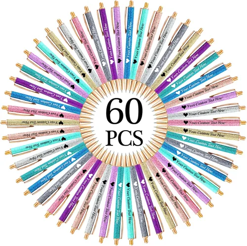 Vista 85 de Aolun 10 bolígrafos personalizados con nombre, bolígrafo retráctil con mensaje de texto para mujeres, enfermeras, escritura, cumpleaños, graduación