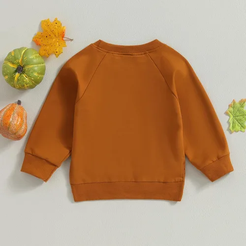 Vista 7 de DuAnyozu Ropa de bebé de Halloween, sudadera de calabaza, suéter de manga larga, suéter de manga larga, trajes de otoño