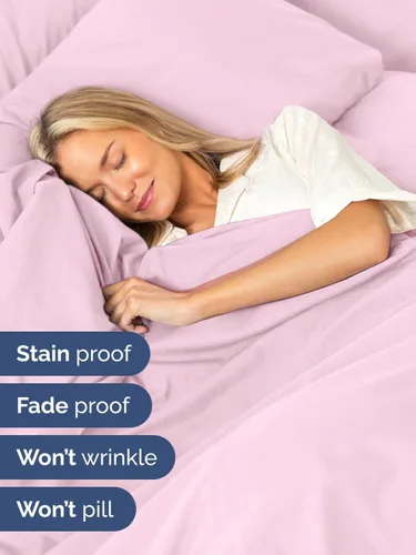 Vista 224 de Extra Deep Twin XL Sheet Set - 3 Piece College Dorm Room - White 01-Blanco