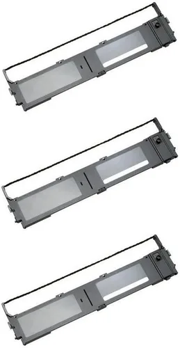 Vista 2 de Repuesto compatible para Radio Shack DMP-2120 cintas de impresora negras (3/PK) (26-2835_3PK)