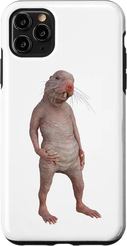 Vista 13 de Live Weird - Carcasa para iPhone 17, diseño de ratas topos desnudas