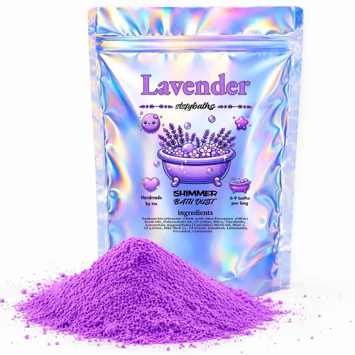 Vista 14 de Bomba de baño brillante de cereza negra en una bolsa - Bombas de baño perfumadas hechas a mano para mujeres, niños y hombres - Bombas de baño