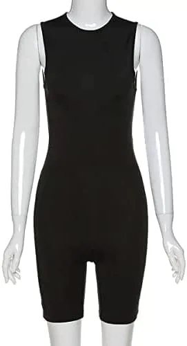 Vista 8 de Specell Sexy Rompers,Club Outfits Women,Sexy Outfit for Women Party Club Night,Jumpsuit Shorts,One Piece Outfit Women
