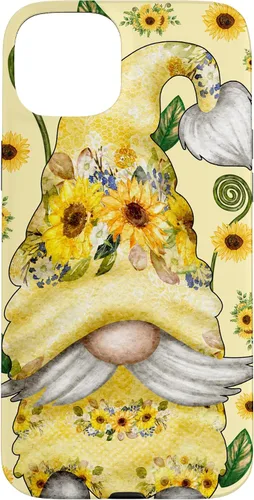Vista 9 de Unique Sunflower Gnome for Spring and Summer Cute Pattern Case for iPhone 17