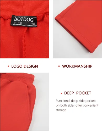 Vista 3 de DOTDOG Pantalones cortos deportivos unisex suaves y saludables para niños, pantalones cortos casuales básicos para niños o niñas de 3 a 12 años