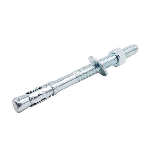 Vista 35 de Anclaje de cuña de 1/2" x 2-3/4", solo para cemento y hormigón, tornillos de acero al carbono galvanizados y pernos de retraso (10 unidades)