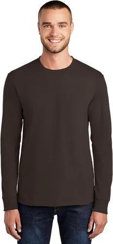 Vista 21 de Port & Company - Camiseta Esencial de Manga Larga Tall. PC61LST Azul acuático