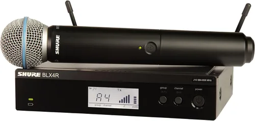 Vista 3 de Sistema de micrófono inalámbrico UHF Shure BLX24/B58 - Perfecto para iglesia, karaoke, voces - Vida de batería de 14 horas, rango de 300 pies