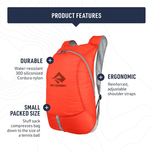 Vista 4 de Sea to Summit Ultra-Sil Mochila de día ultraligera, 20 litros