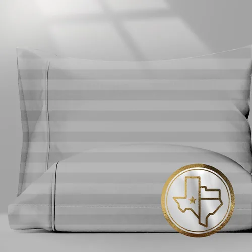 Vista 33 de TEXAS LINEN CO. Juego de 2 fundas de almohada 100% de algodón egipcio, tamaño estándar/Queen, fundas de almohada de lujo de alta serie color beige