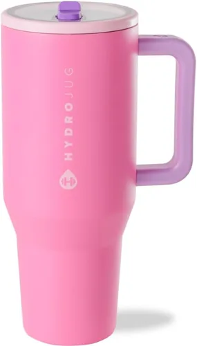 Vista 17 de HydroJug Traveler - Botella de agua aislada con asa, 40 onzas, salvia