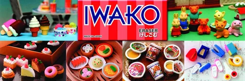 Vista 2 de Iwako Juego de borrador de alimentos japoneses (38336)