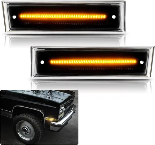Vista 10 de Bestview Luces de posición laterales LED Compatibles con 1981-1991 Chevy C10 C20 C30 GMC C1500 C2500 Suburban Blazer Jimmy, lado del conductor