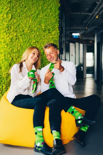Vista 7 de Rainbow Socks - Calcetines de algodón para mujer y hombre, diseño de ensalada griega saludable