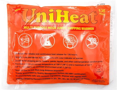 Vista 4 de Uniheat Paquete de calor de 72 horas para plantas de envío, insectos vivos, reptiles, peces tropicales (paquete de 1)