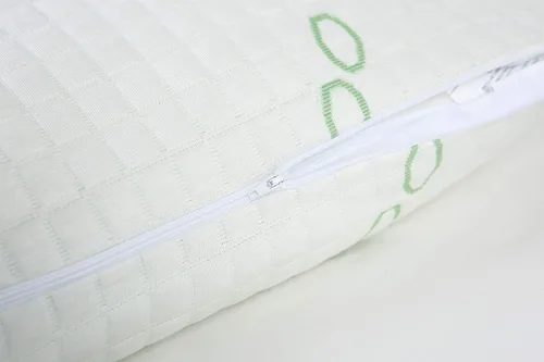 Vista 5 de Rayón de tamaño Queen derivado de almohadas de bambú, juego de almohadas de espuma viscoelástica triturada refrescante para dormir de espalda
