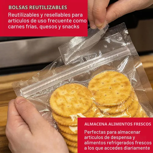 Vista 4 de Nesco Bolsas con cierre de pinta selladora al vacío - 50