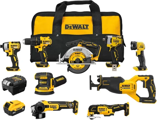 Vista 16 de DEWALT - Juego combinado de 9 herramientas eléctricas 20V MAX, herramientas eléctricas inalámbricas con 2 baterías y cargador (DCK940D2)
