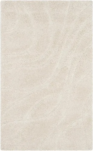 Vista 91 de Safavieh Florida Shag Collection - Alfombra de área de 2 x 3 pies, color crema/beige, diseño geométrico, felpa de 1.2 pulgadas de grosor, ideal