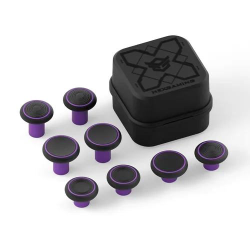 Vista 16 de HEXGAMING Palancas de repuesto de 2 alturas abovedadas y cóncavas para controladores Phantom y Ultimate Pro - Parte base no está incluida
