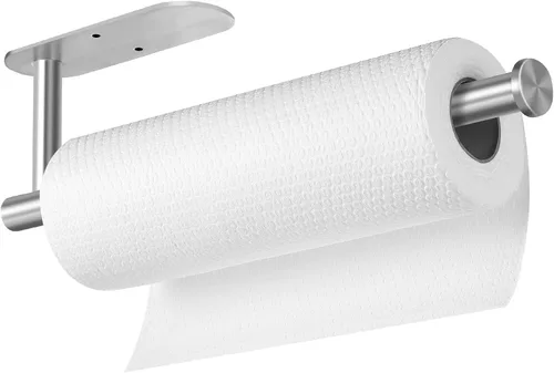 Vista 13 de Portarrollos de Papel para Cocina, Toallas de Papel a Granel - Autoadhesivos para Debajo del Gabinete, Ambos Disponibles en Adhesivo y Tornillos