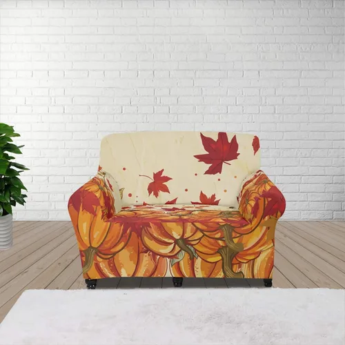 Vista 68 de Horeset Funda elástica para silla con diseño de flores hippie otoñales, funda para sofá, lavable, protección de muebles con espuma antideslizante