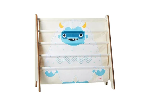 Vista 6 de 3 Sprouts Book Rack – Kids Storage Shelf Organizer Baby Room Bookcase Furniture, con estampado de león