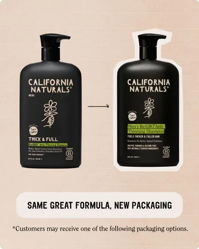 Vista 2 de California Naturals Mens Re:Gro - Juego de champú y acondicionador, antiadelgazamiento y apoyo al crecimiento del cabello, todo tipo de cabello