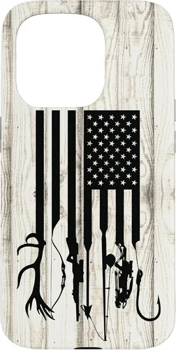 Vista 14 de iPhone 16 Blanco Rústico Pesca Y Caza Pistola Ballesta USA America Case