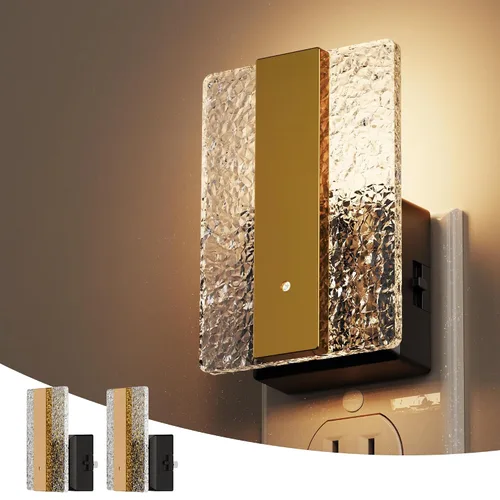 Vista 12 de L LOHAS LED - Luces nocturnas enchufables en la pared, paquete de 2 luces nocturnas con sensor de crepúsculo a amanecer, luces nocturnas LED