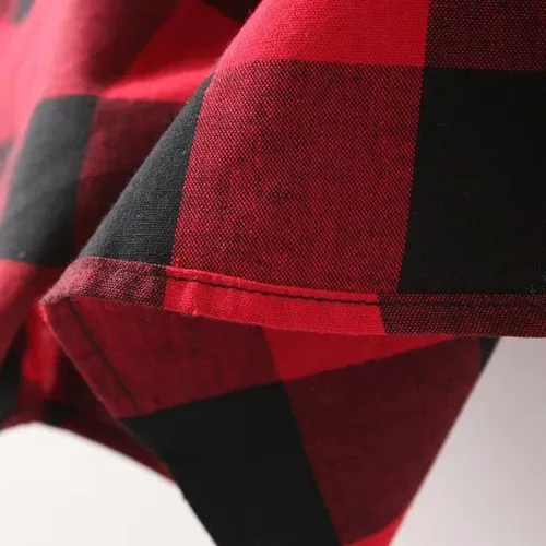 Vista 8 de Women's 2023 Summer Tops Plaid Long Sleeve Collar Neck Casual Button Down Dress Shirt Dress Casual Dresses